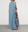 Blue x Maccapani Flowers Kaftan Maxi Dress