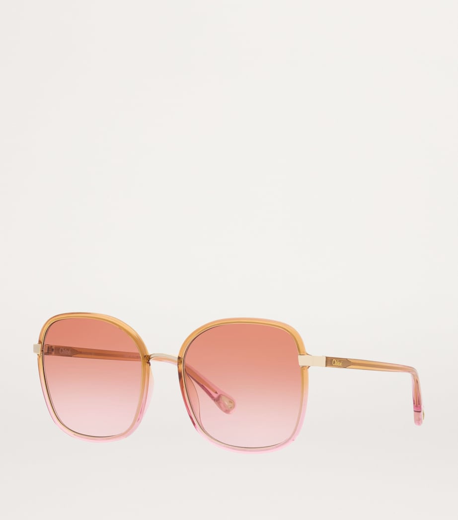 Yellow Oversized Square Sunglasses