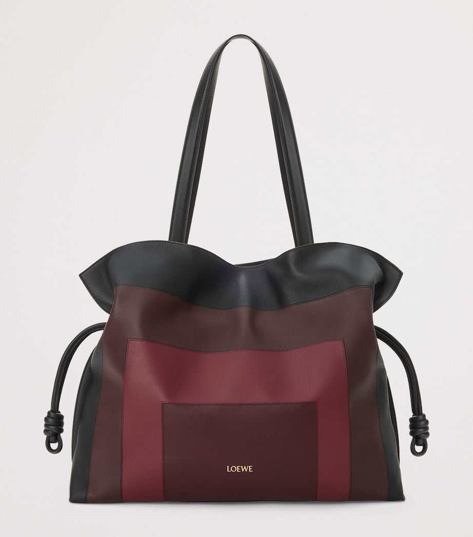 LOEWE Black x Albers Leather Flamenco Purse