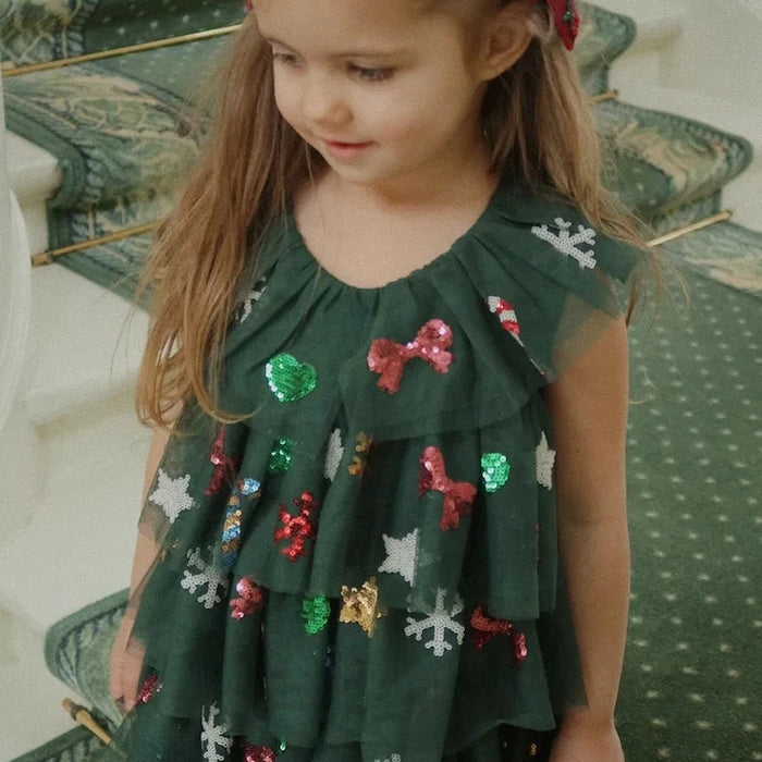 Детска рокля Konges Sløjd YVONNE CHRISTMAS DRESS