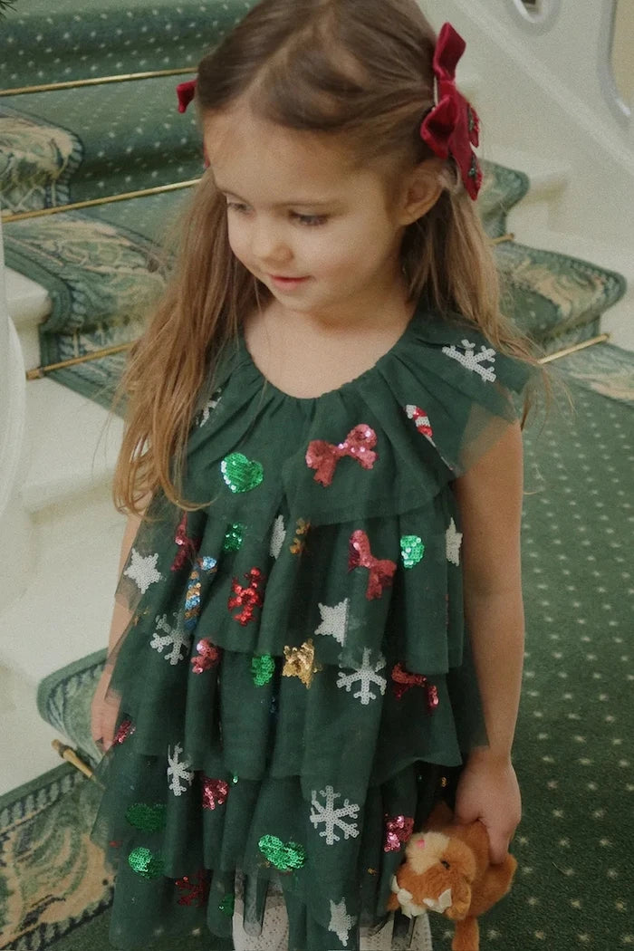 Детска рокля Konges Sløjd YVONNE CHRISTMAS DRESS