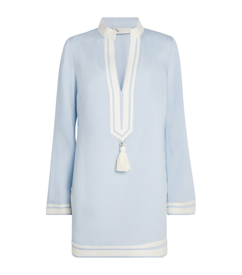 Tory Burch Blue Tassel-Detail Tunic Dress