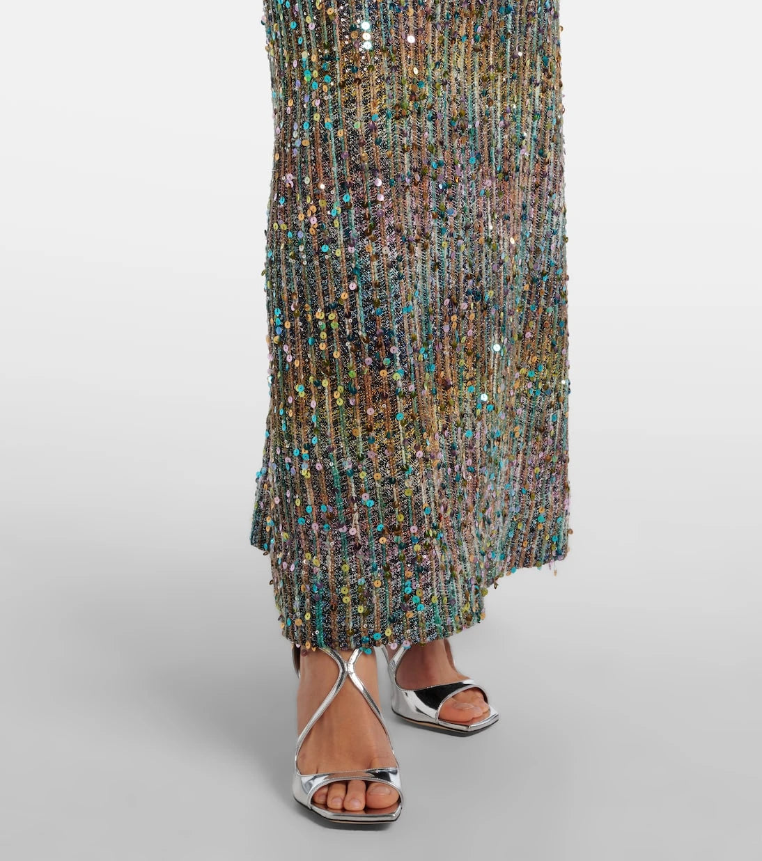 Missoni - Open-back sequined lamé gown