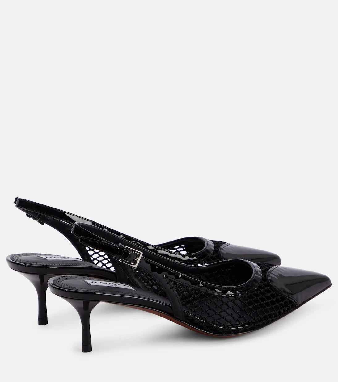Alaïa - Patent leather slingback pumps