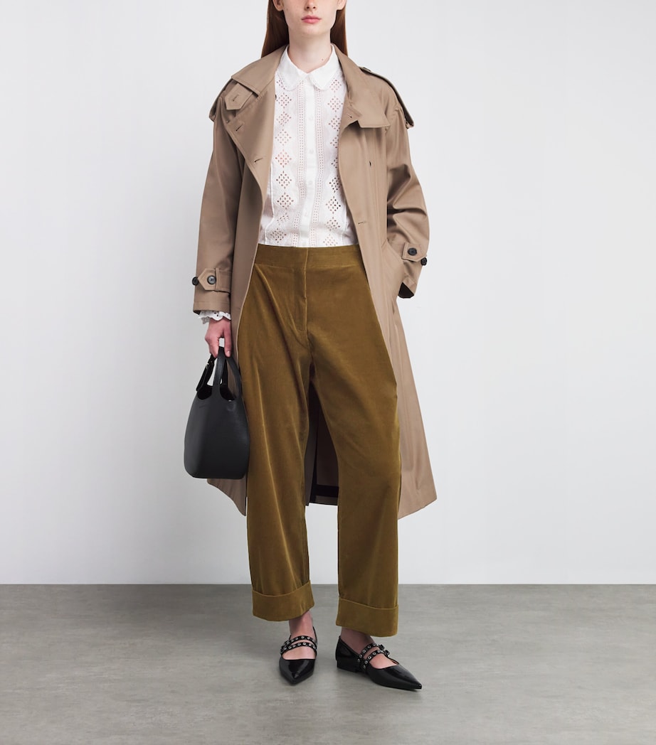 Green Corduroy Clever Trousers