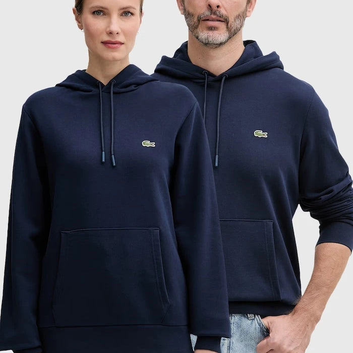Lacoste суичър с качулка от памук