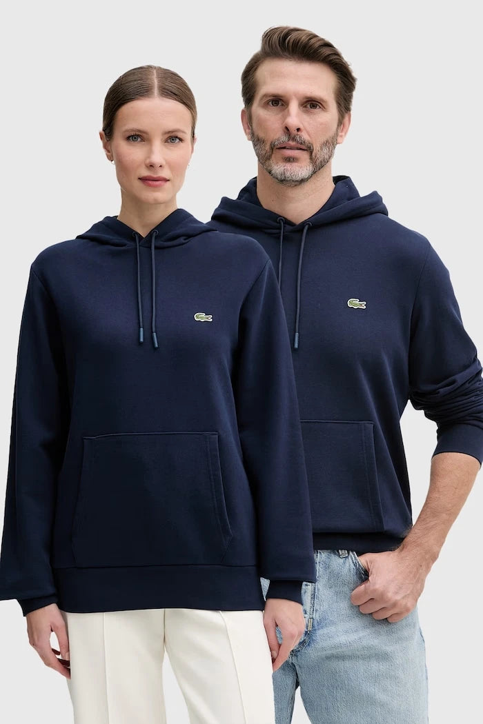 Lacoste суичър с качулка от памук