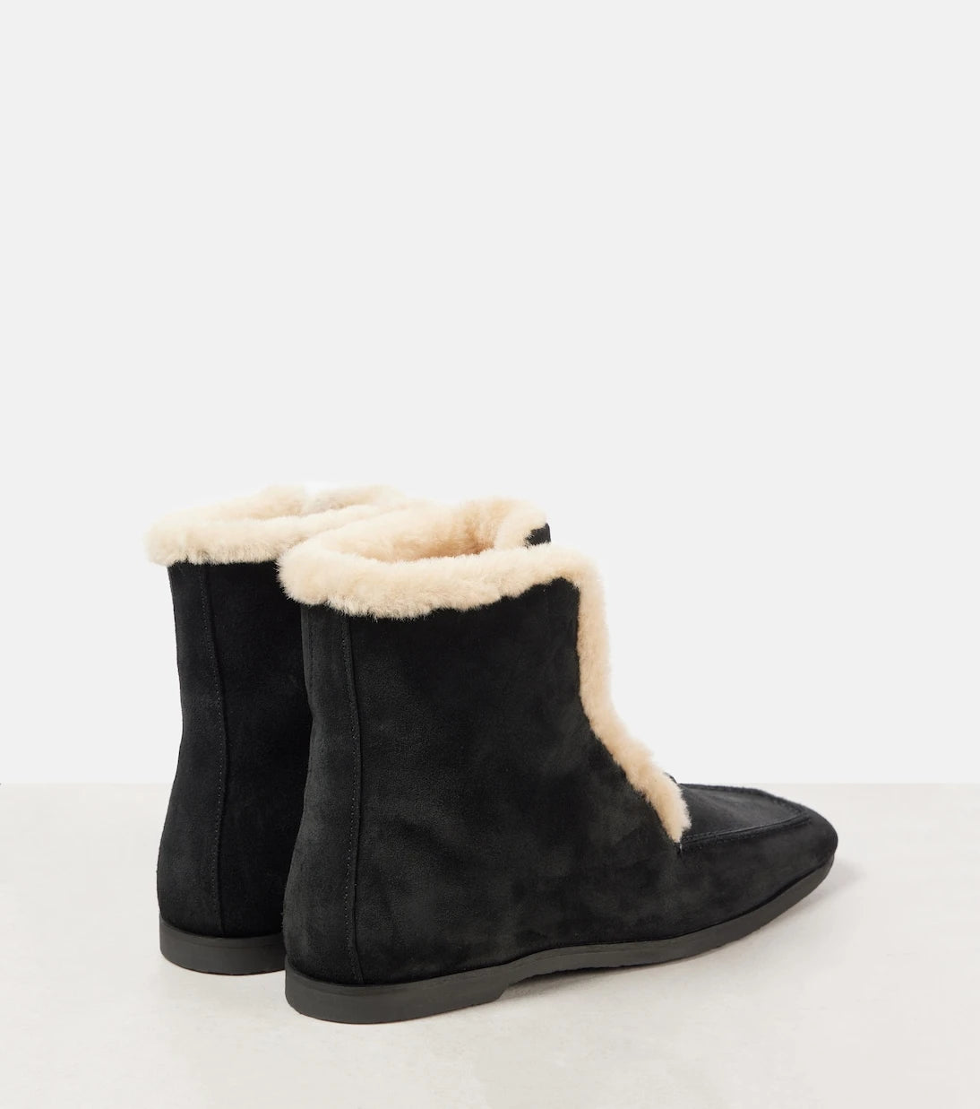 Toteme - Shearling-lined leather ankle boots