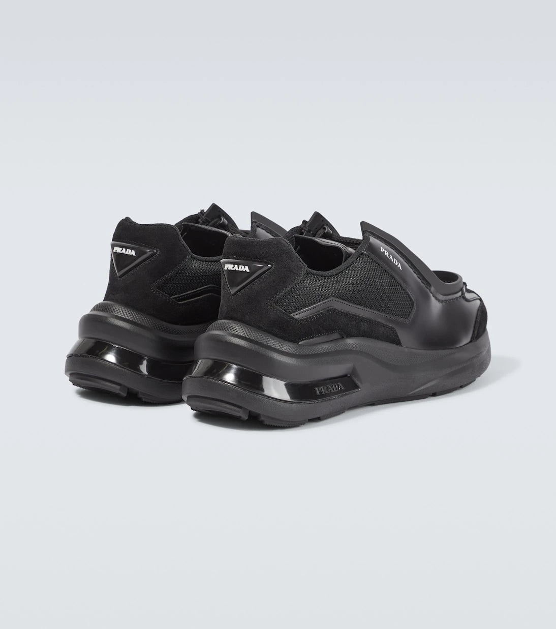 Prada - Systeme leather sneakers