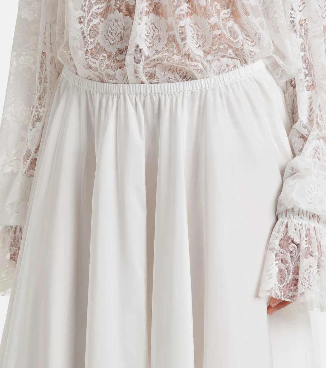 Norma Kamali - Pleated jersey maxi skirt