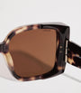 Brown Acetate Tortoiseshell Oversized Square Sunglasses