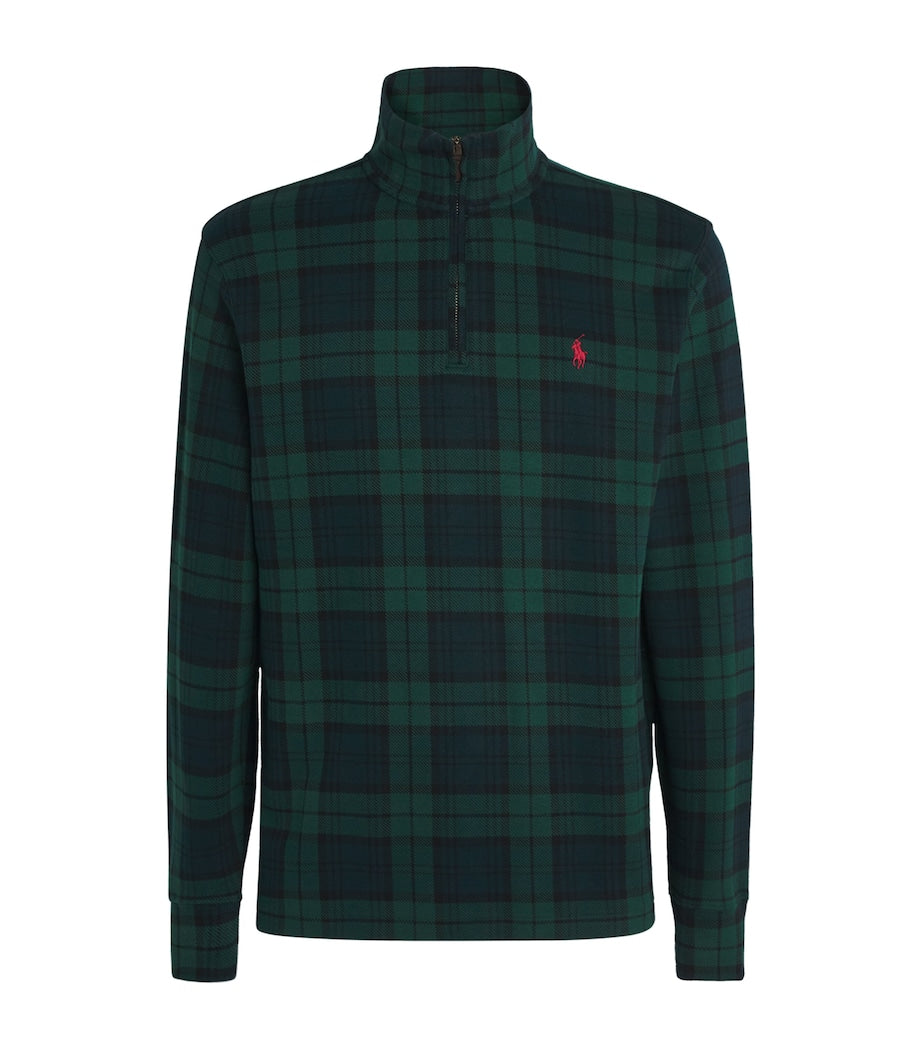 Polo Ralph Lauren Multi Cotton Tartan Quarter-Zip Sweatshirt