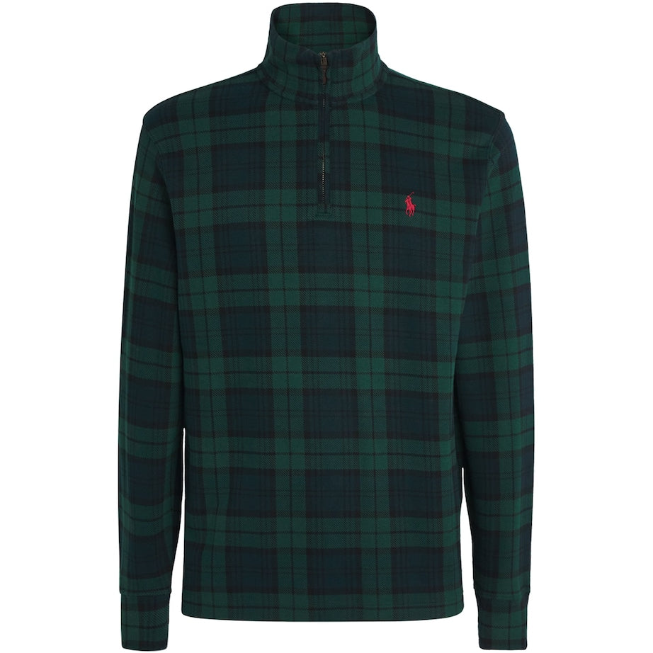 Polo Ralph Lauren Multi Cotton Tartan Quarter-Zip Sweatshirt