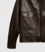 Brown Leather Flight Jacket