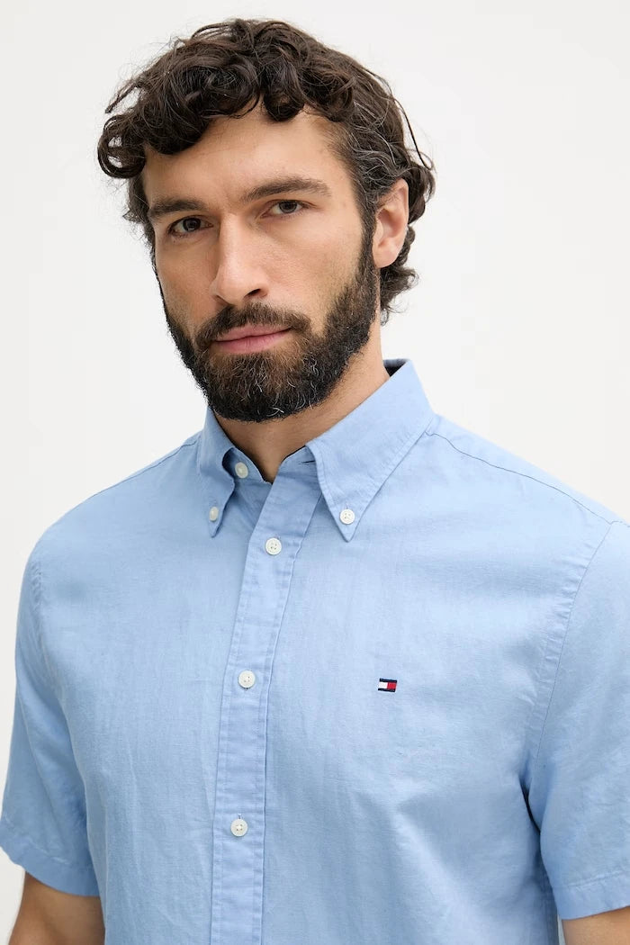 Tommy Hilfiger риза мъжка с лен
