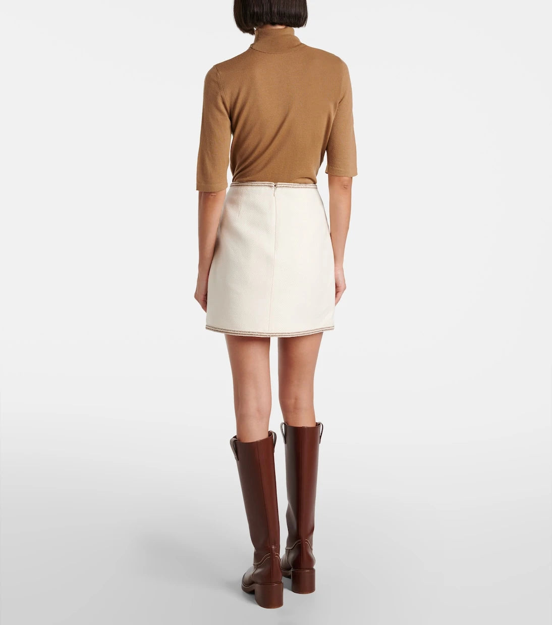 Veronica Beard - Ohemia wool-blend miniskirt