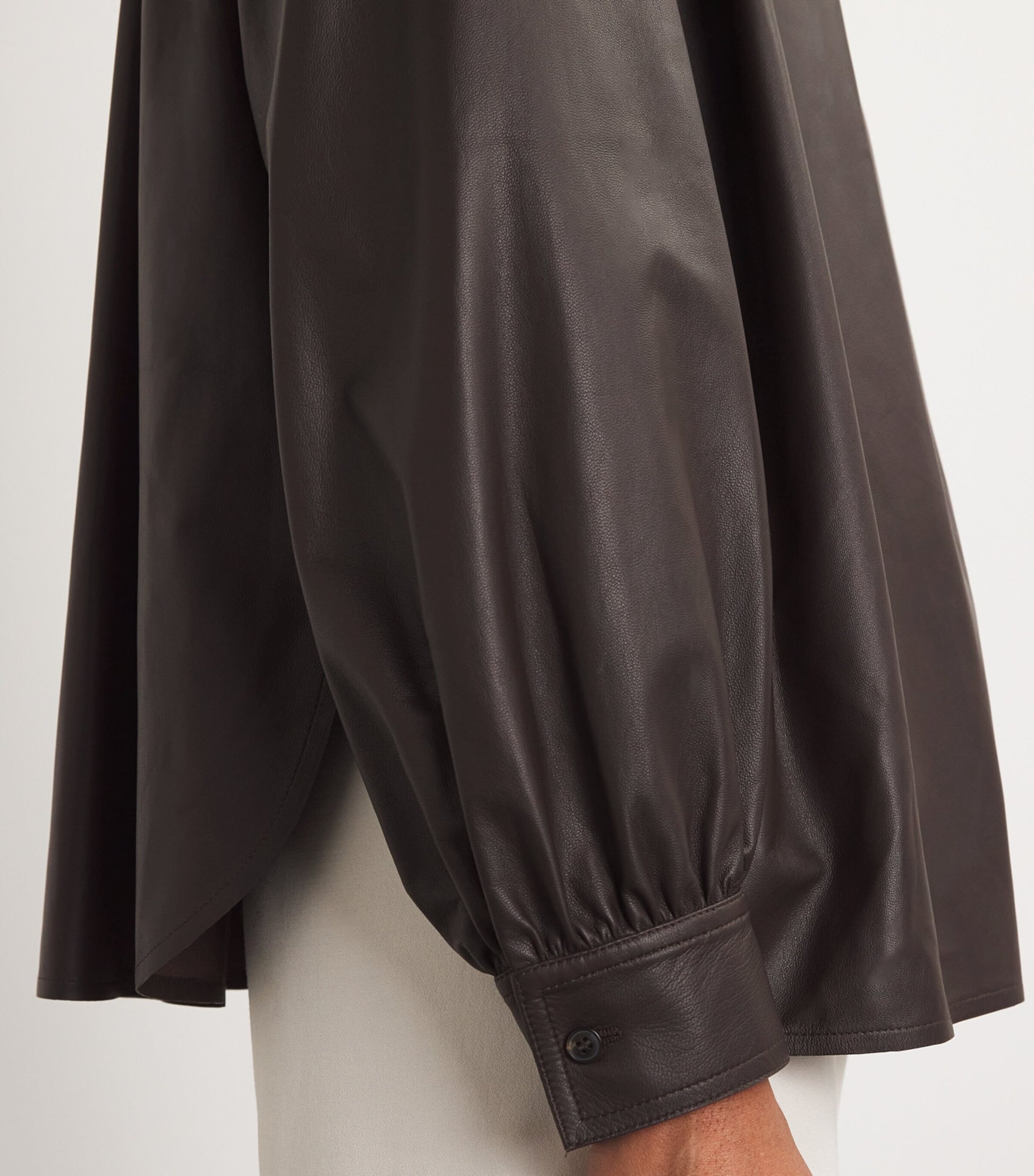 Yves Salomon Beige Leather Blouse