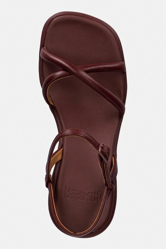 Camper Louise Sandal eğimli platformlu deri sandalet ayakkabılar