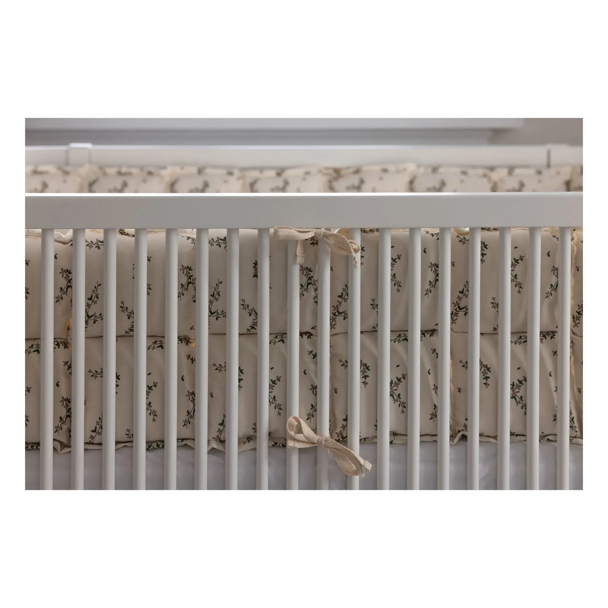 Sebra - Blossom bed bumper | Ecru