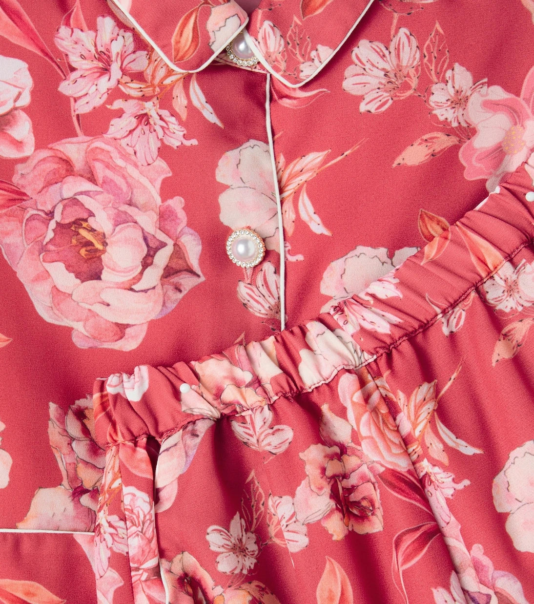 Patachou - Floral chiffon pajamas