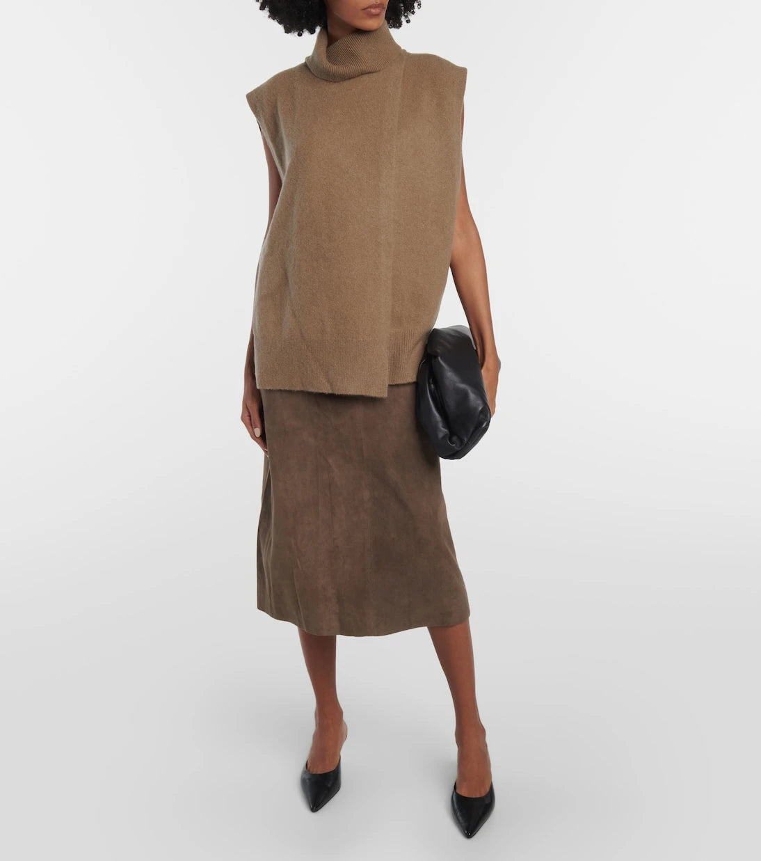 Joseph - Sacha suede midi skirt