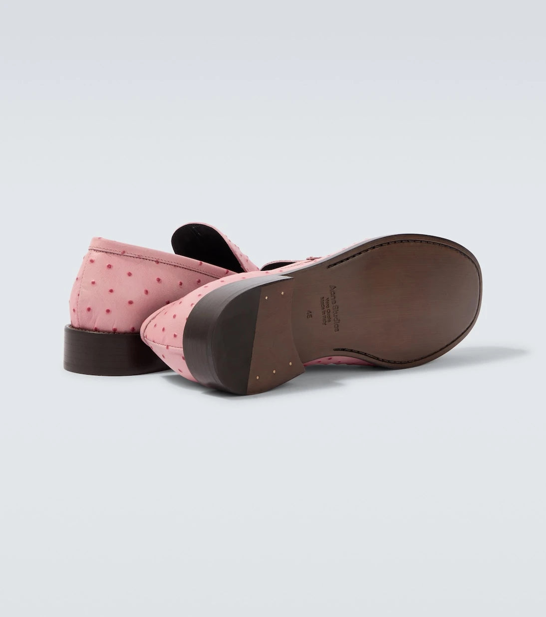 Acne Studios - Ostrich-effect leather loafers