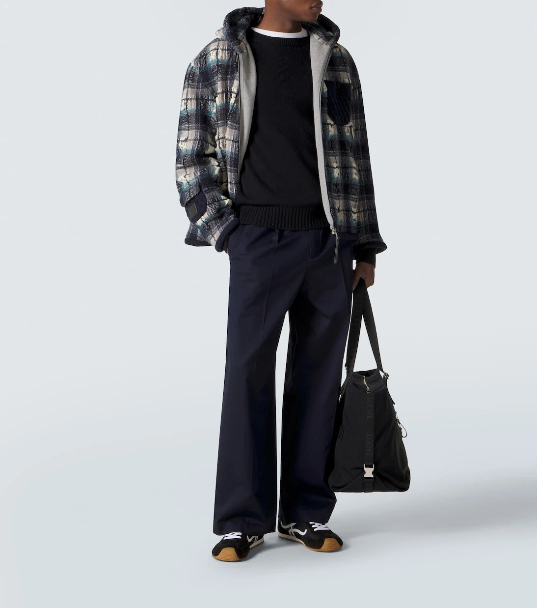 Loewe - Ballet Runner 2.0 deri detaylı spor ayakkabı