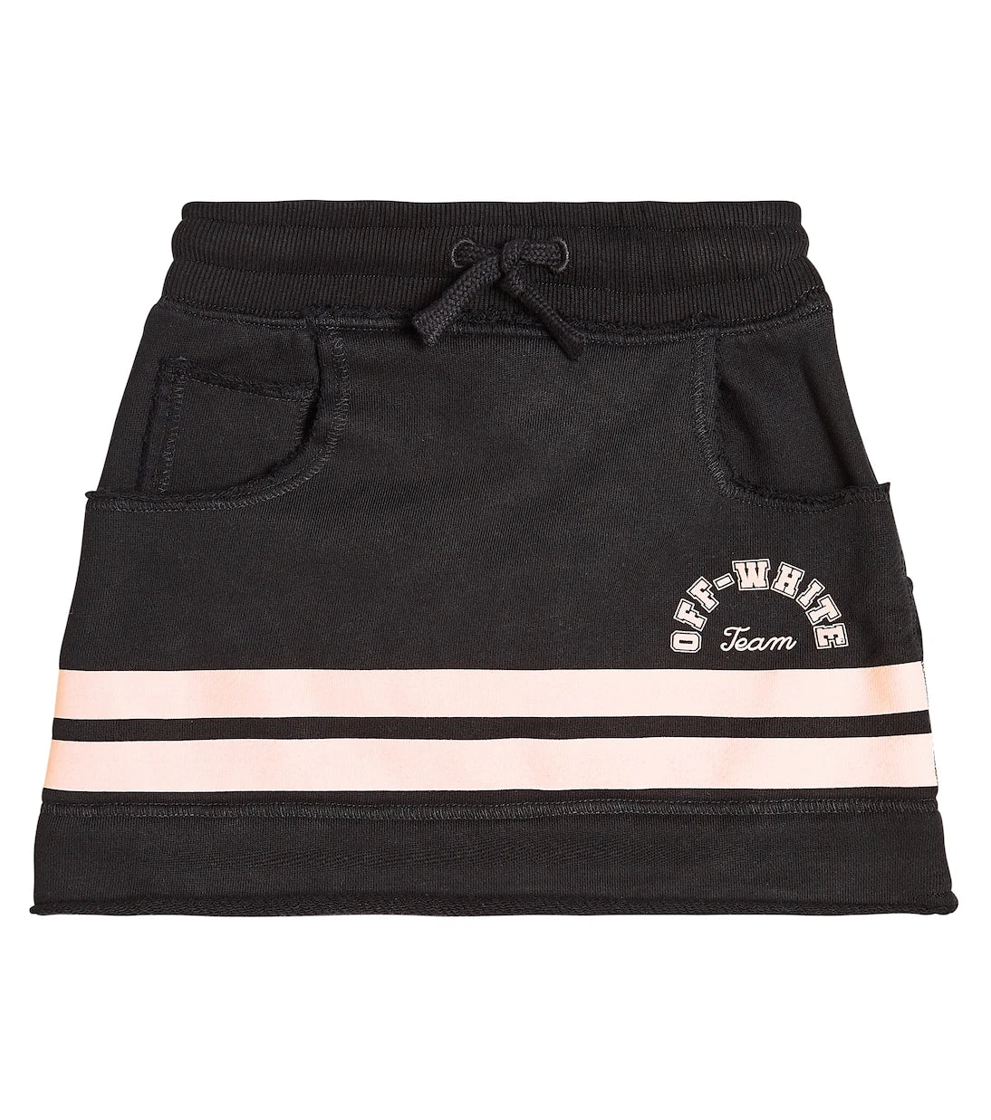 Off-White Kids - Logo striped cotton jersey skirt