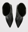 Stuart Weitzman Black Leather Vinnie Ankle Boots 85