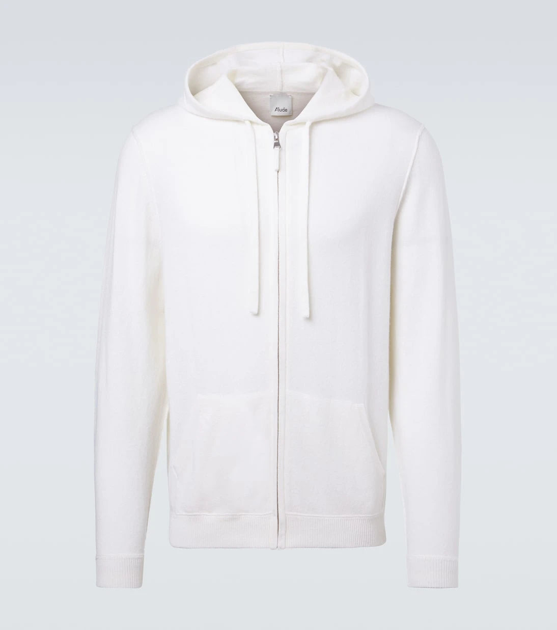 Allude - Zip-up wool and cashmere hoodie
