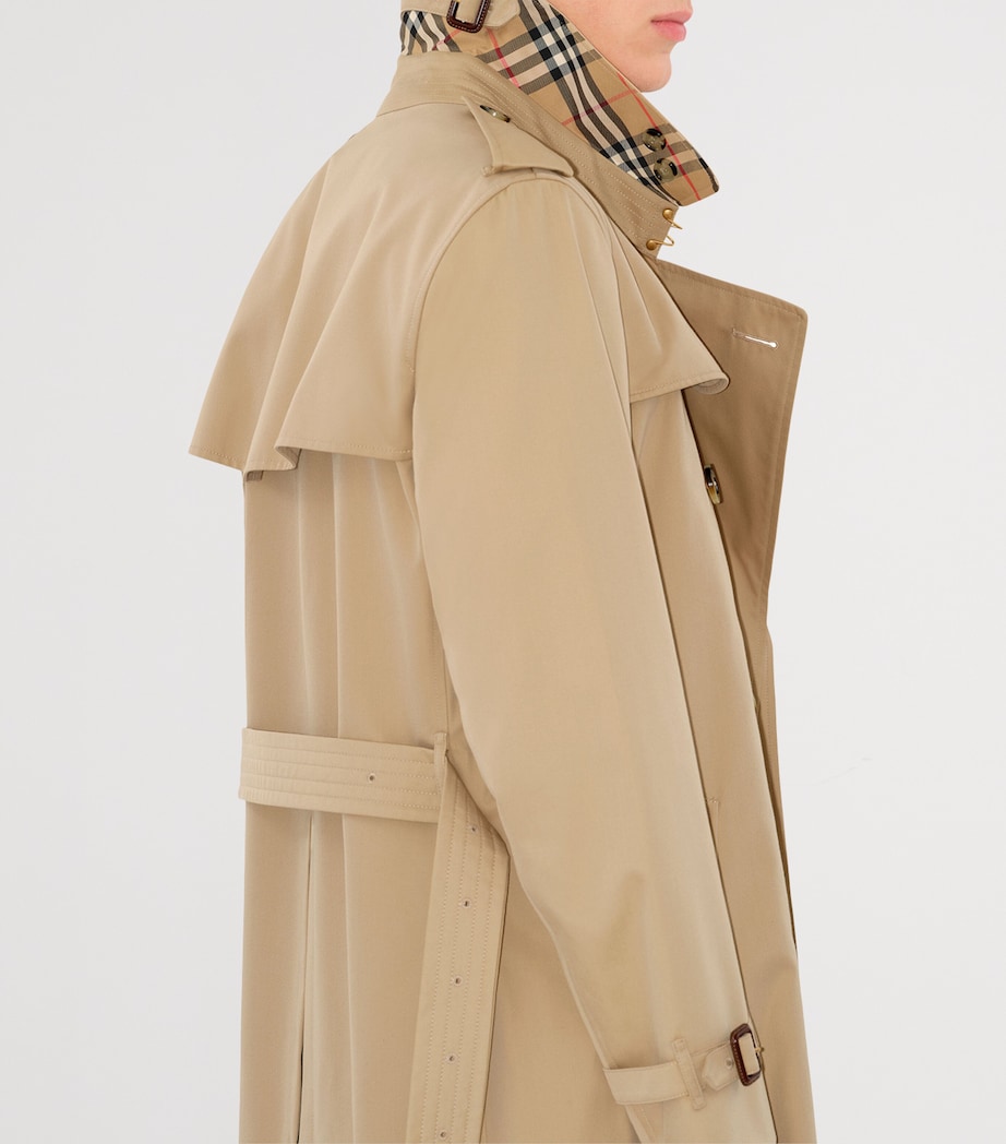 Burberry Beige Long Kensington Heritage Trench Coat