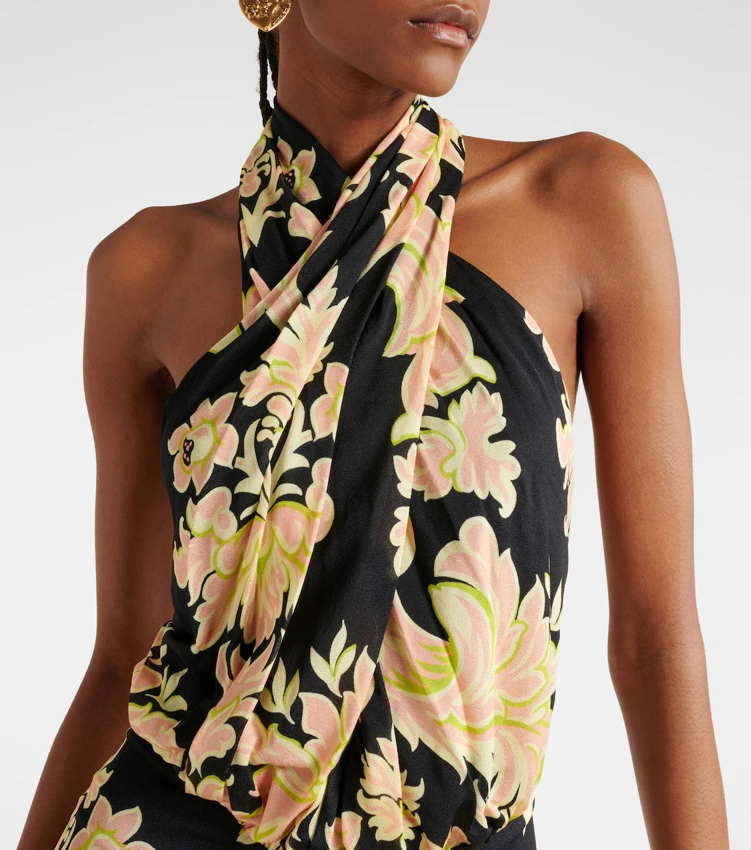 Etro - Halterneck printed maxi dress