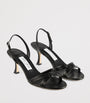 Black Elsy 70 Leather Heeled Sandals