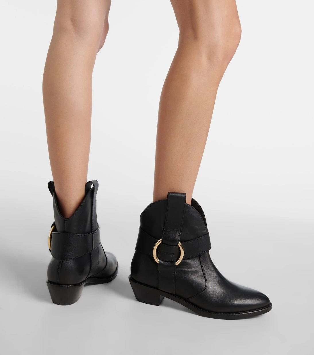See By Chloé - New Ring leather ankle boots