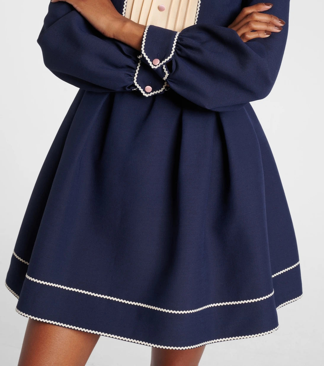 Valentino - Crepe Couture bow-detail minidress
