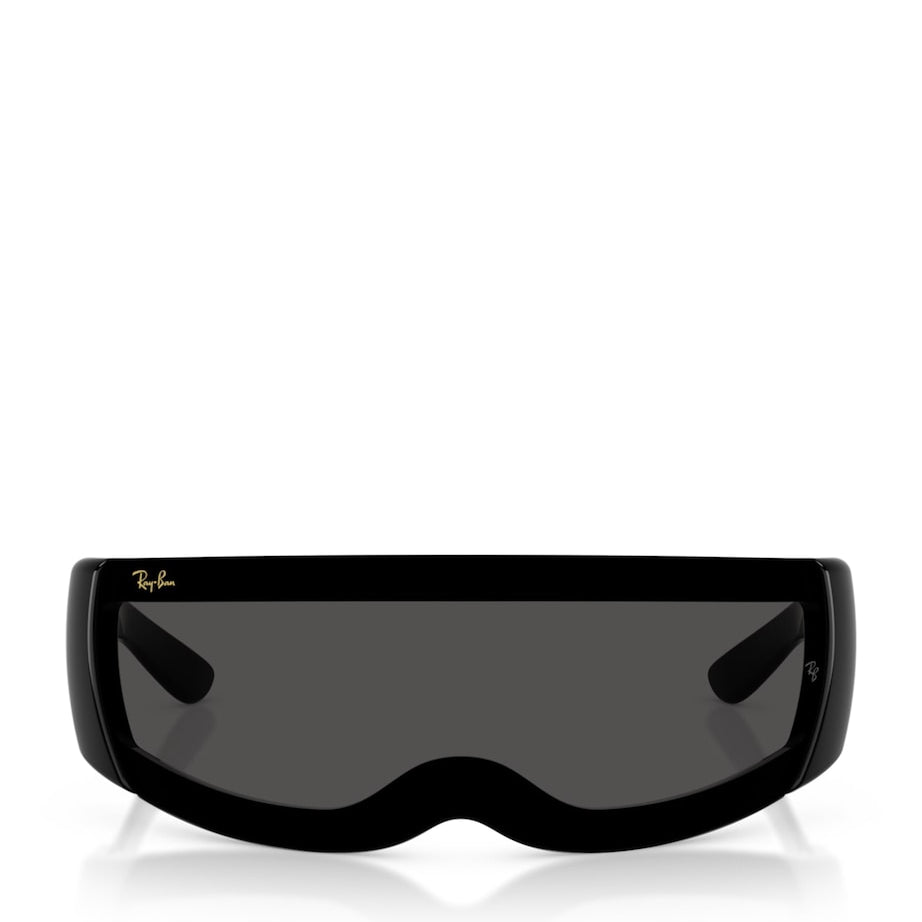 Ray-Ban Black Nylon Ultra Wrap 001 Next Generation Sunglasses