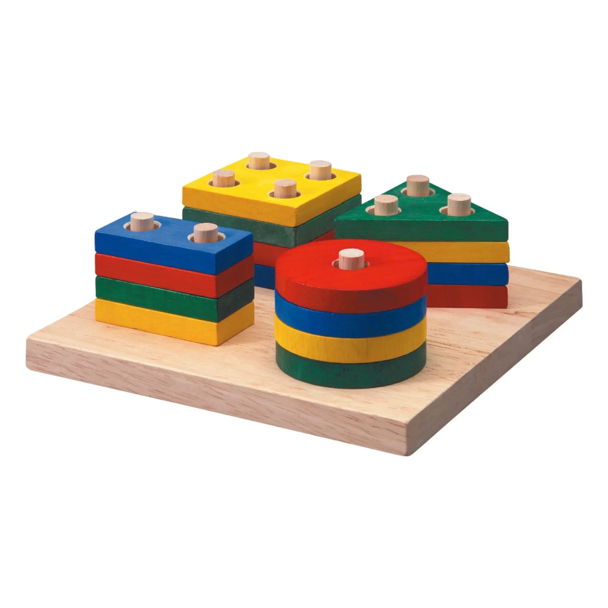 Plan Toys - Geometric stacking game