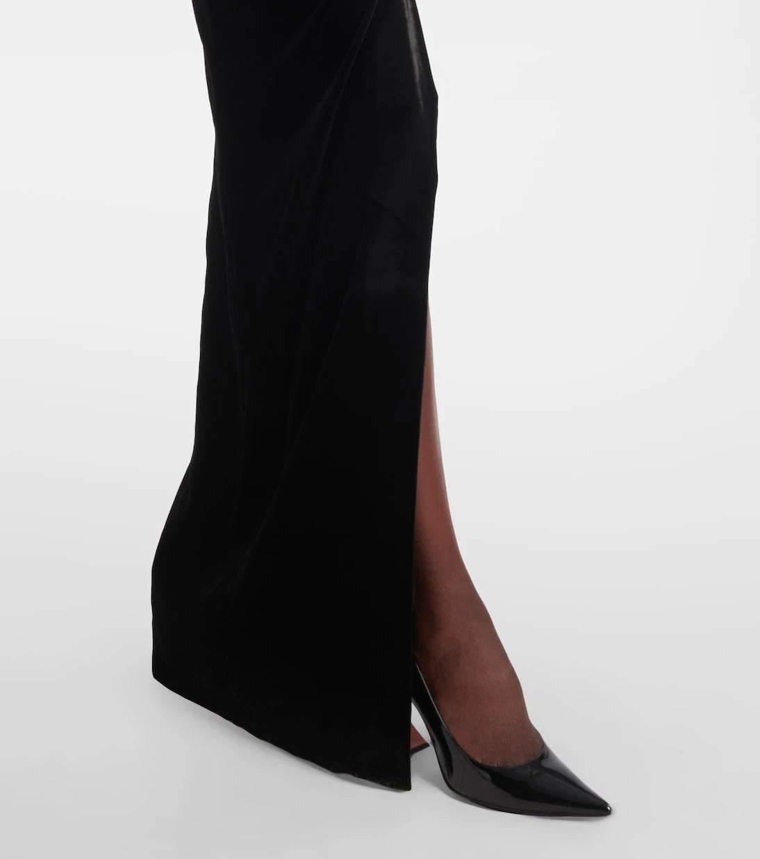 Alessandra Rich - Lace and velvet gown