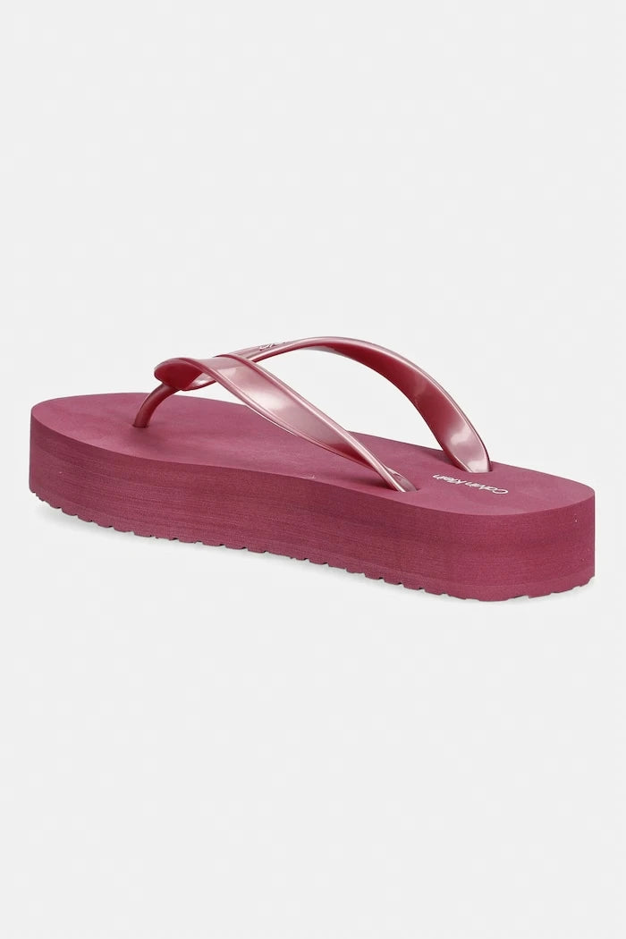 Calvin Klein kadın platform flip flop MET TPU