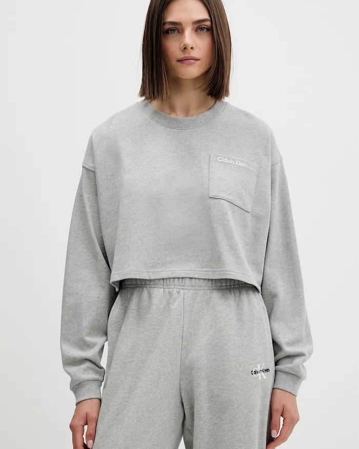 Calvin Klein Underwear домашен суичър дамски от памук