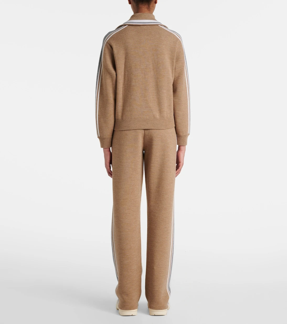 Fusalp - Benada striped wool-blend jacket