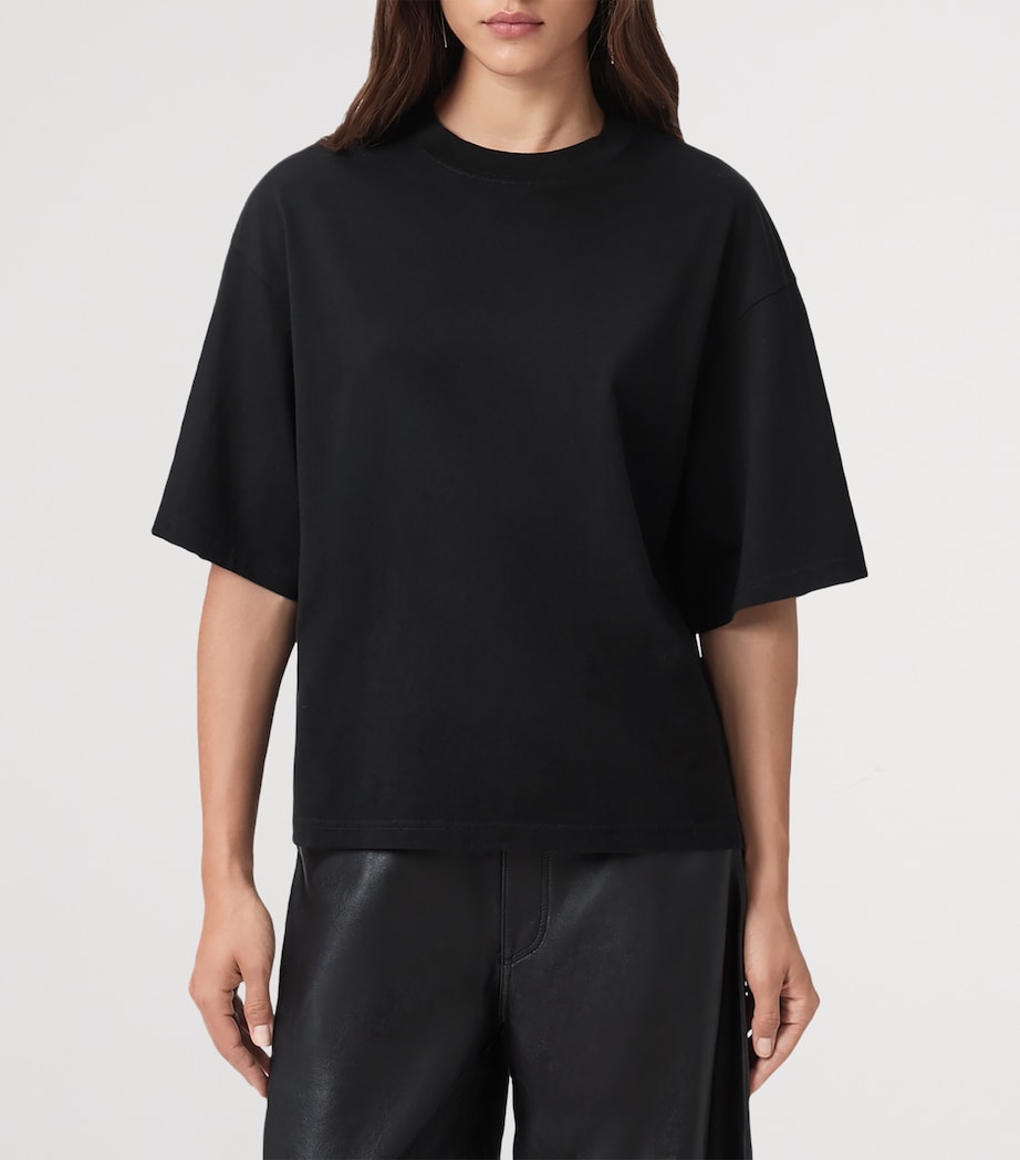 Black Cotton Craneo Amelie T-Shirt