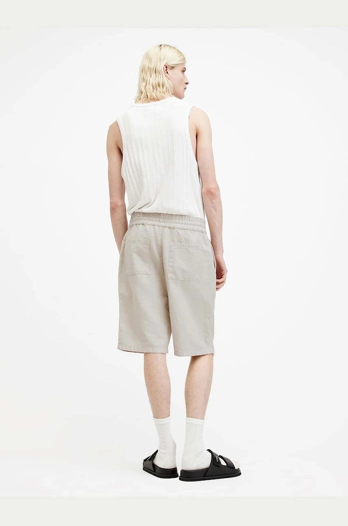Къс панталон с лен AllSaints HANBURY