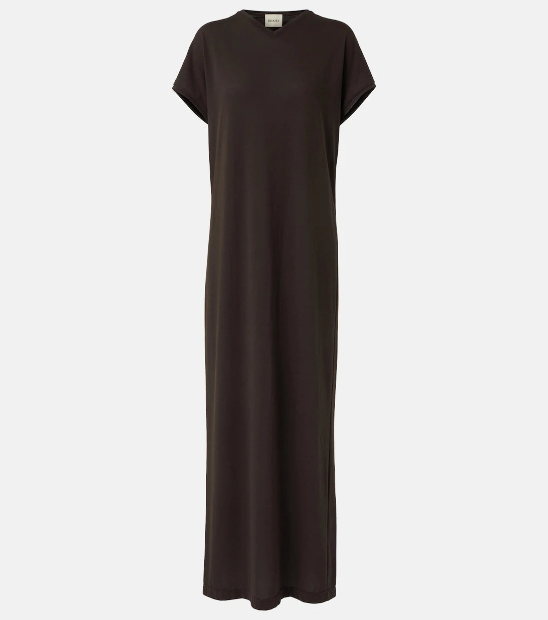 Khaite - Verda cotton-blend jersey maxi dress