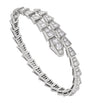 Small White Gold and Diamond Serpenti Viper Bracelet