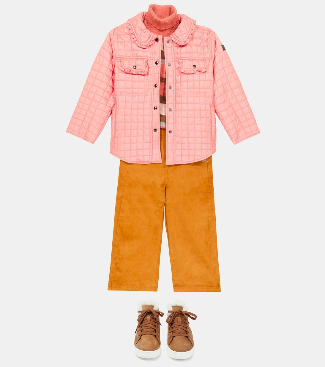 Il Gufo - Ruffle-trimmed quilted jacket