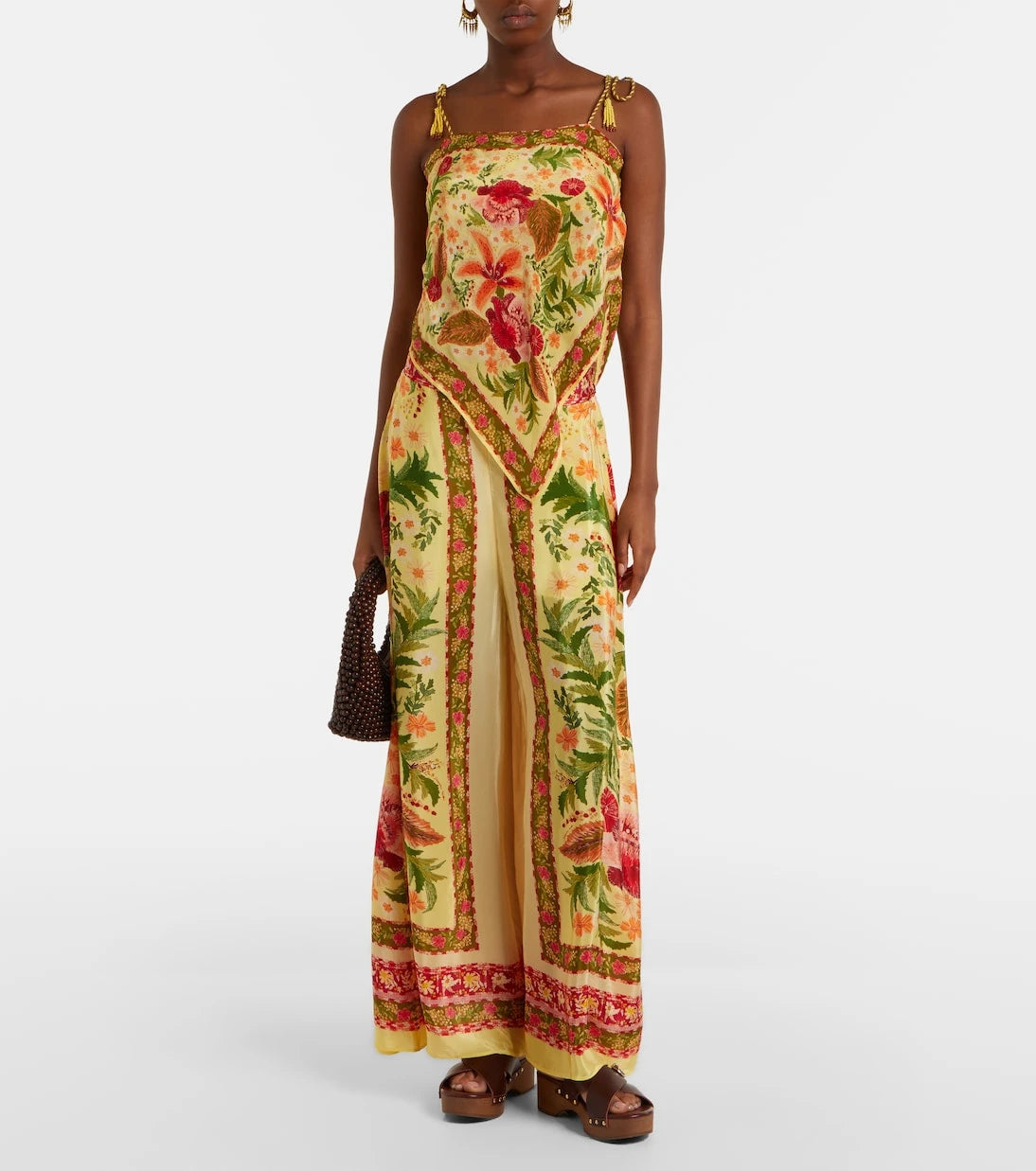 Farm Rio - Stitched Garden floral top