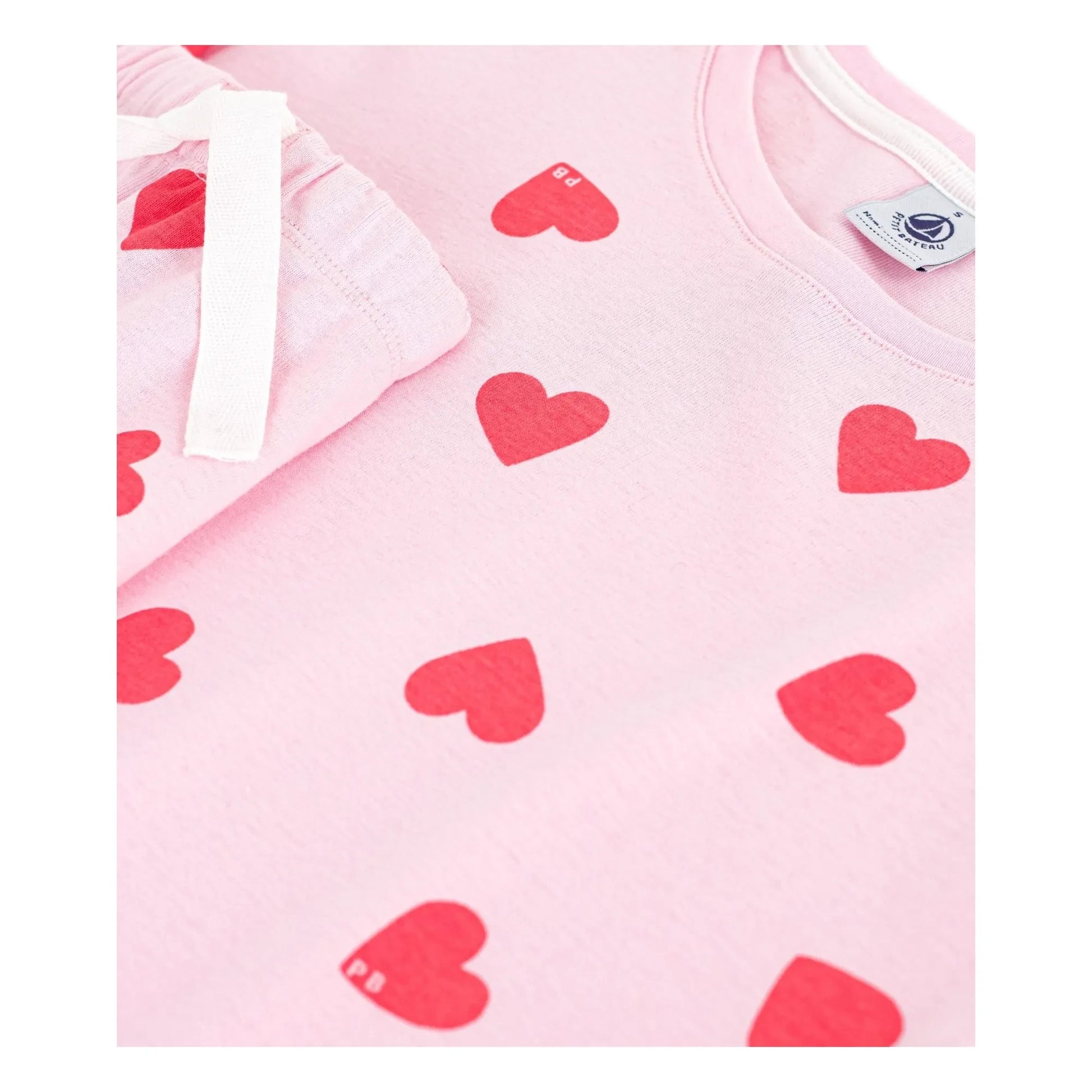 Petit Bateau - Pyjama Short Hearts | Pink