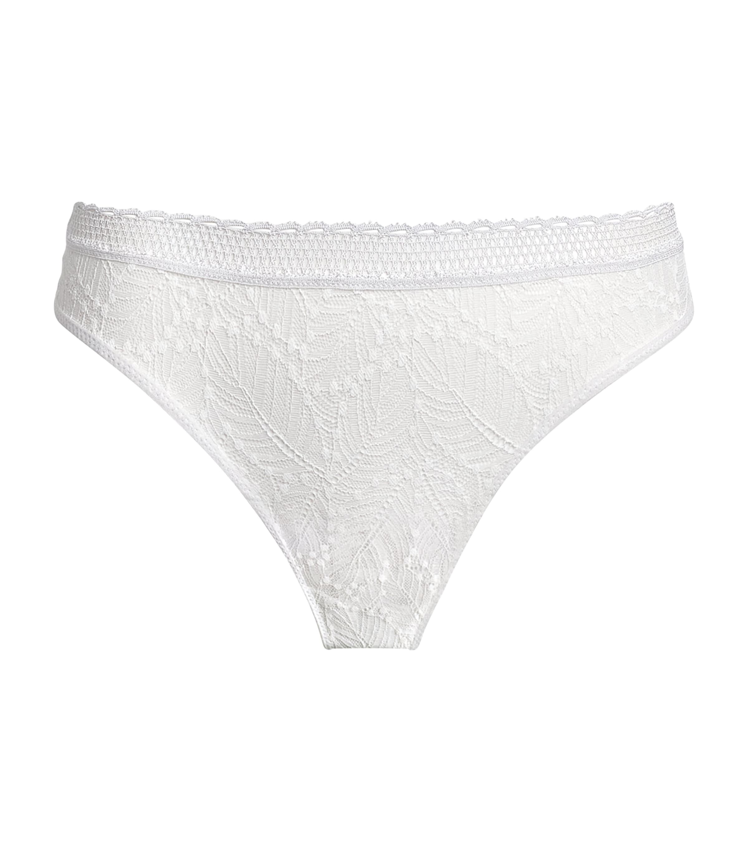 Simone Perele White Lace Comète Tanga Thong