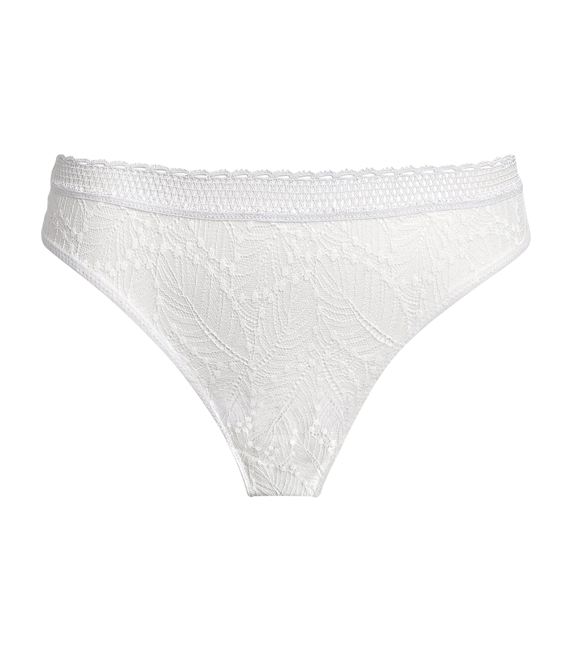 Simone Perele White Lace Comète Tanga Thong